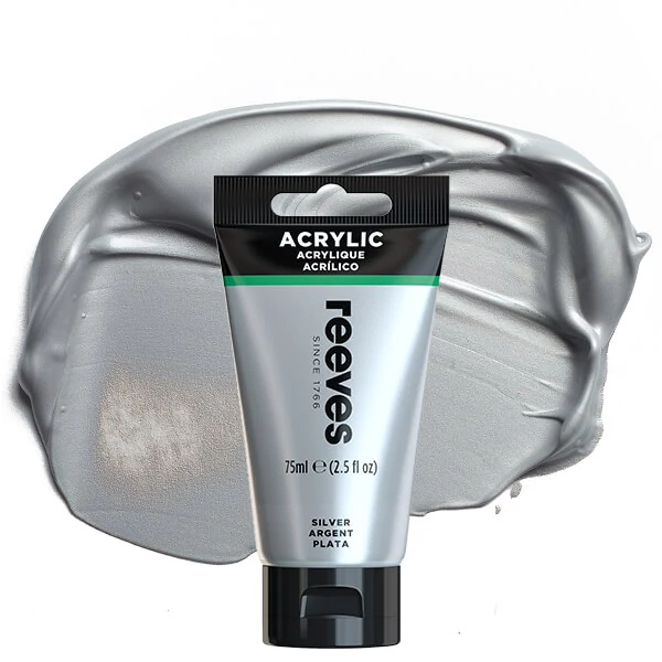 Reeves akrilfesték, 75 ml - silver