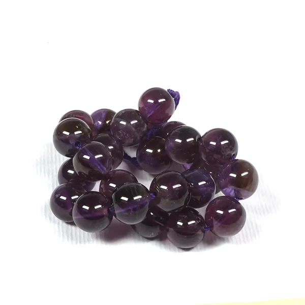 Ásványgyöngy - Ametiszt, 8 mm, 1 szál, 7