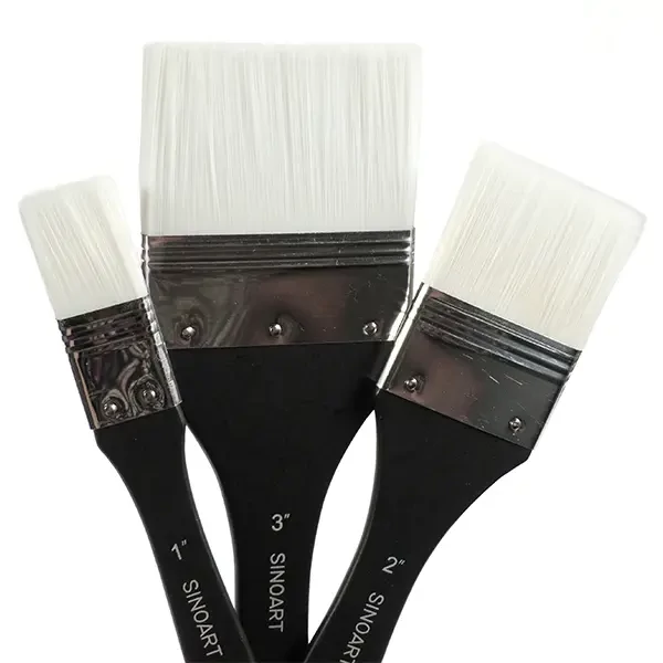 Szintetikus lakkozó ecset - 3 db (1-2-3)