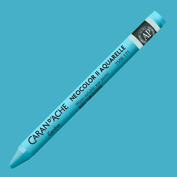 Caran d'Ache Neocolor II akvarellkréta - 171, turquoise blue