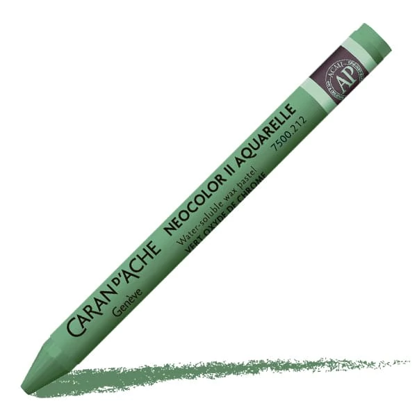 Caran d'Ache Neocolor II akvarellkréta - 212, chromium oxyde green