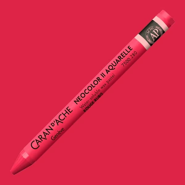Caran d'Ache Neocolor II akvarellkréta - 280, ruby red