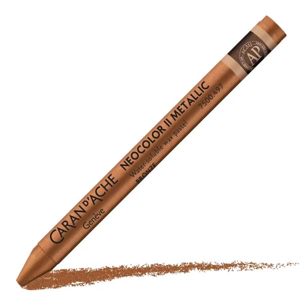 Caran d'Ache Neocolor II akvarellkréta - 497, metallic bronze