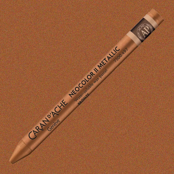 Caran d'Ache Neocolor II akvarellkréta - 497, metallic bronze