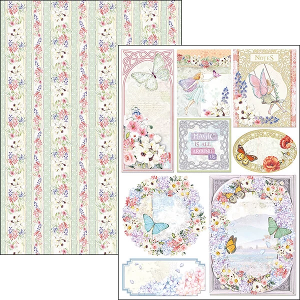 Ciao Bella scrapbook papírkészlet, A4, 9 ív - Elvarázsolt föld Creative Pad