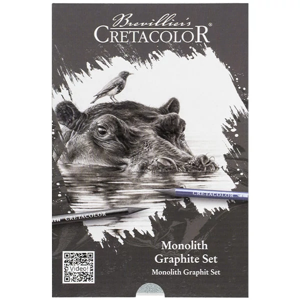 Cretacolor Monolith Graphite Set grafit rajzkészlet, 11 db-os, fémdobozos