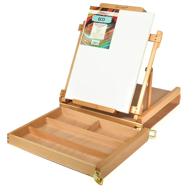 Asztali festőállvány festődobozzal (max. 85 cm vászonhoz)