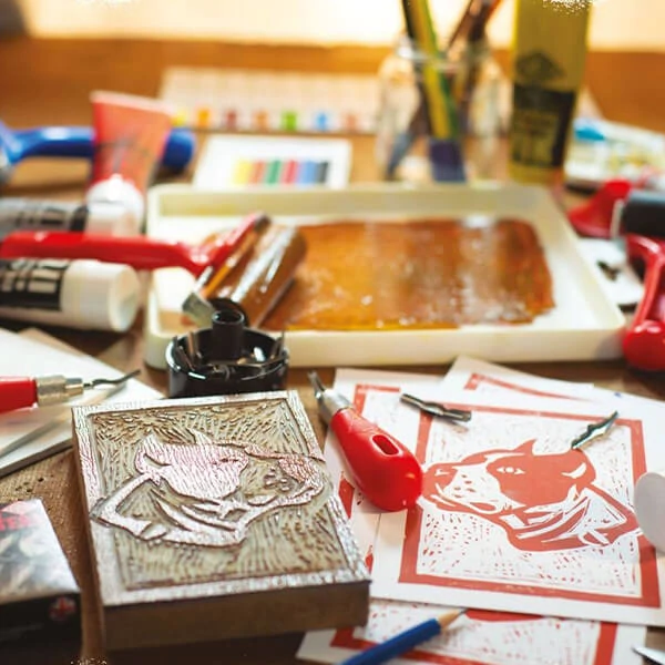 Essdee linófesték Lino Ink, 300 ml, vizes bázisú - 18 vermilion