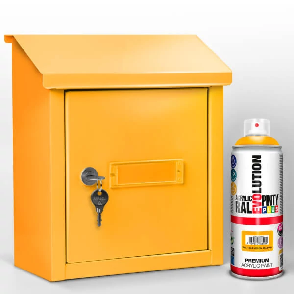Akrilfesték spray, EVOLUTION fényes, 400 ml - RAL1028 melon yellow