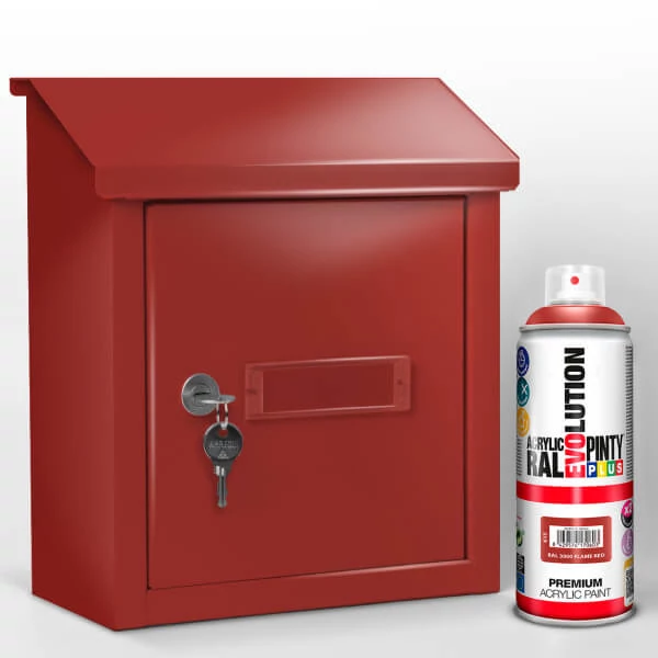 Akrilfesték spray, EVOLUTION fényes, 400 ml - RAL3000 flame red