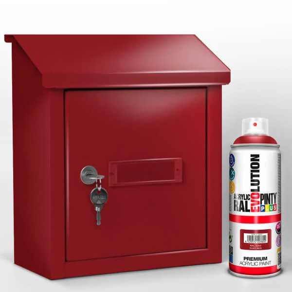 Akrilfesték spray, EVOLUTION fényes, 400 ml - RAL3003 ruby red