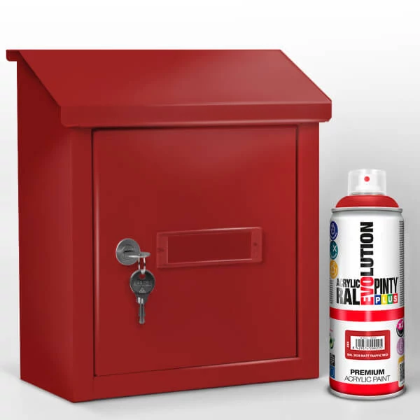 Akrilfesték spray, EVOLUTION matt, 400 ml - RAL3020 traffic red