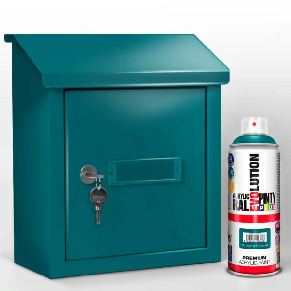 Akrilfesték spray, EVOLUTION fényes, 400 ml - RAL5021 water blue