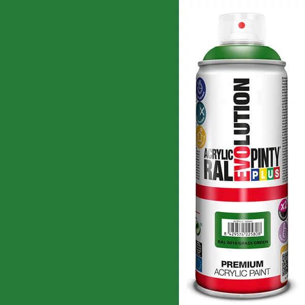 Akrilfesték spray, EVOLUTION fényes, 400 ml - RAL6010 grass green