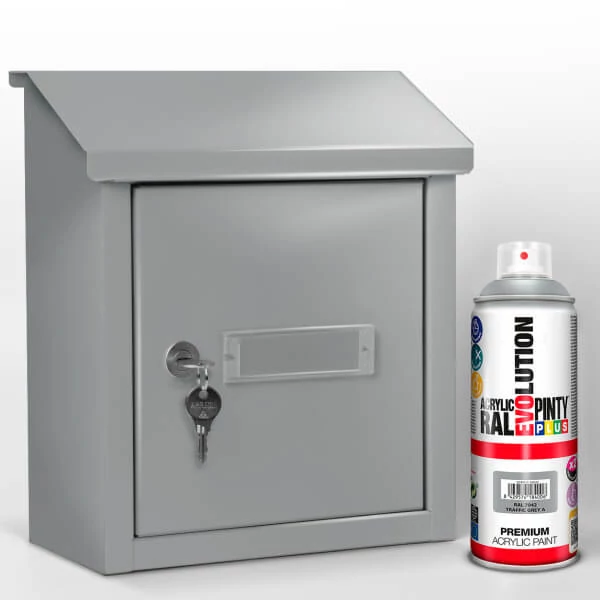Akrilfesték spray, EVOLUTION fényes, 400 ml - RAL7042 traffic grey