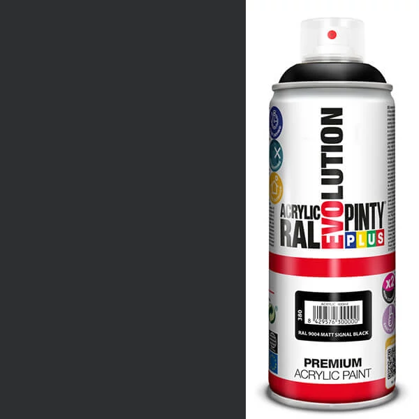 Akrilfesték spray, EVOLUTION matt, 400 ml - RAL9004 black