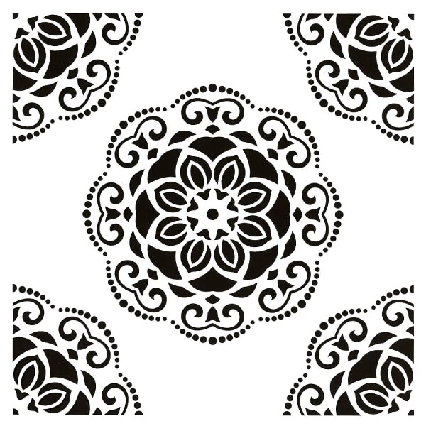 Stencil, Cadence, 25x25 cm - mandala