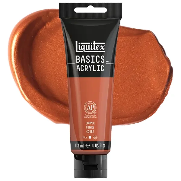 Liquitex Basics akrilfesték, 118 ml - 053, copper