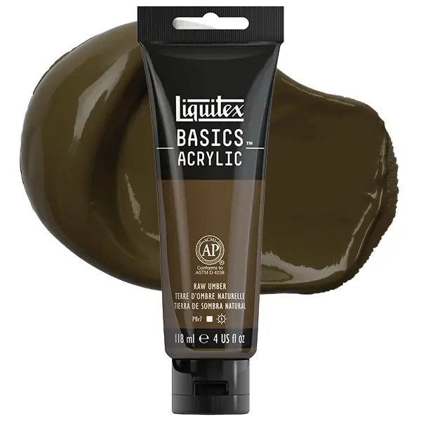 Liquitex Basics akrilfesték, 118 ml - 331, raw umber