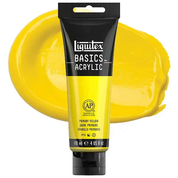 Liquitex Basics akrilfesték, 118 ml - 410, primary yellow