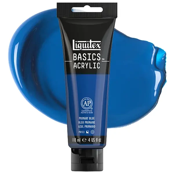 Liquitex Basics akrilfesték, 118 ml - 420, primary blue