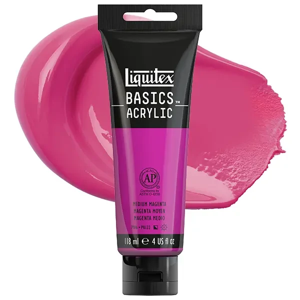 Liquitex Basics akrilfesték, 118 ml - 500, magenta medium