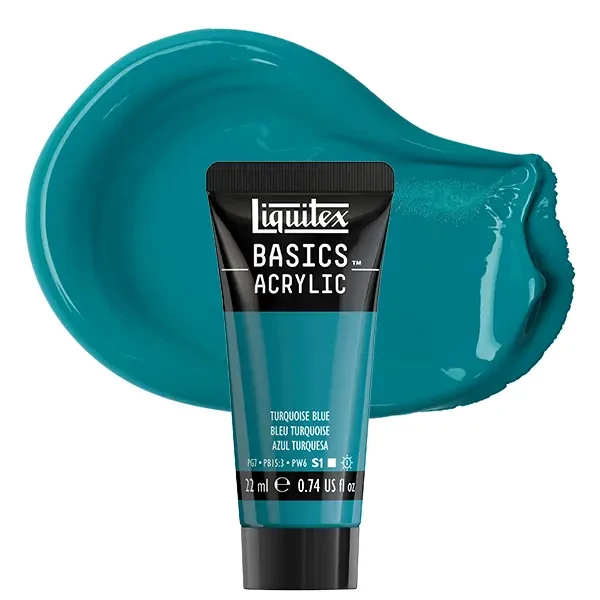 Liquitex Basics akrilfesték, 22 ml - 046, turquoise blue