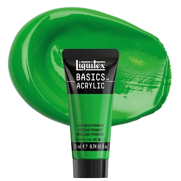 Liquitex Basics akrilfesték, 22 ml - 312, light green permanent