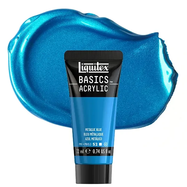 Liquitex Basics akrilfesték, 22 ml - 341, metallic blue