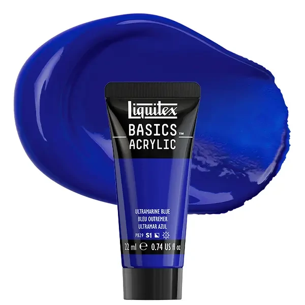 Liquitex Basics akrilfesték, 22 ml - 380, ultramarine blue