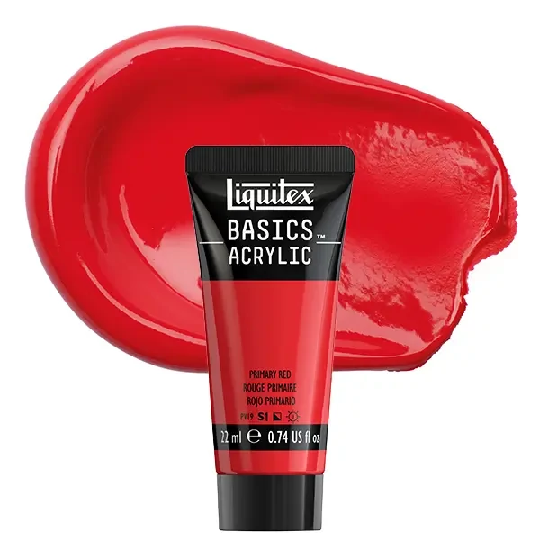 Liquitex Basics akrilfesték, 22 ml - 415, primary red
