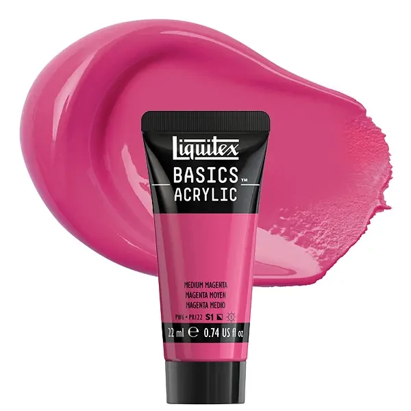 Liquitex Basics akrilfesték, 22 ml - 500, medium magenta
