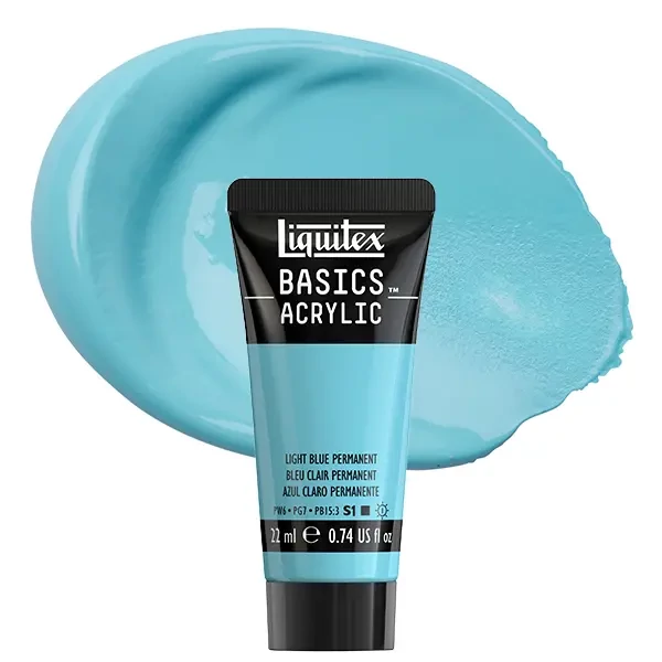 Liquitex Basics akrilfesték, 22 ml - 770, light blue permanent