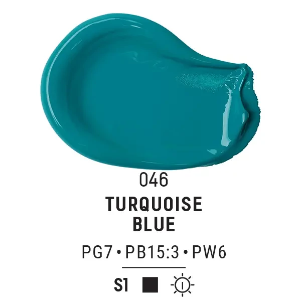 Liquitex Basics akrilfesték, 22 ml - 046, turquoise blue