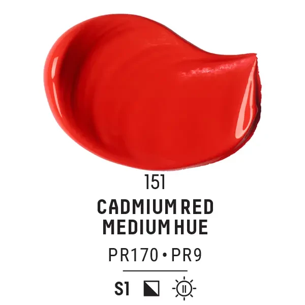 Liquitex Basics akrilfesték, 250 ml - 151, cadmium red medium hue