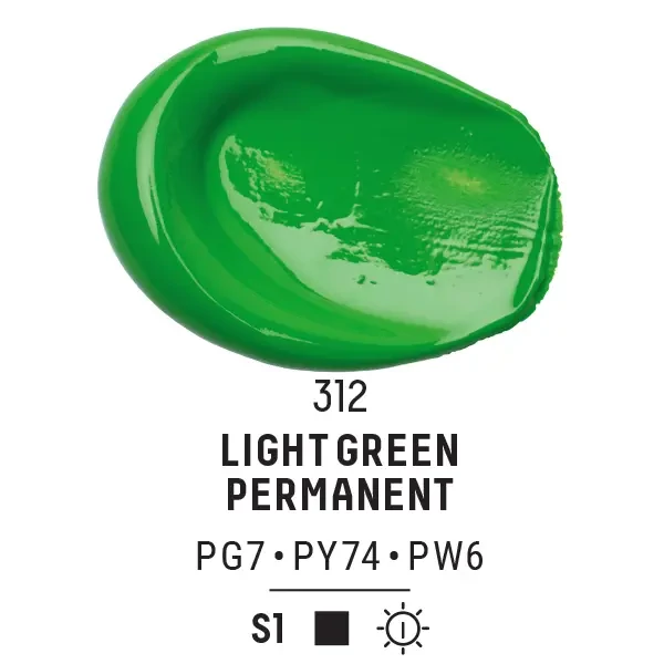 Liquitex Basics akrilfesték, 118 ml - 312,  green light permanent