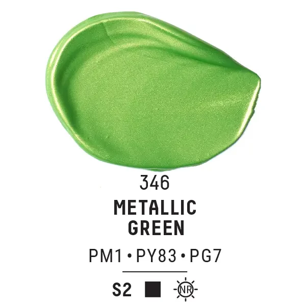 Liquitex Basics akrilfesték, 118 ml - 346, metallic green