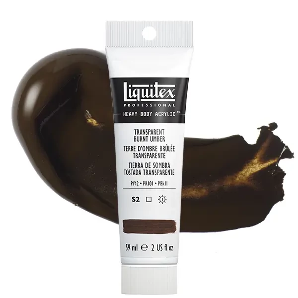 Liquitex Heavy Body akrilfesték, 59 ml - 130, transparent burnt umber