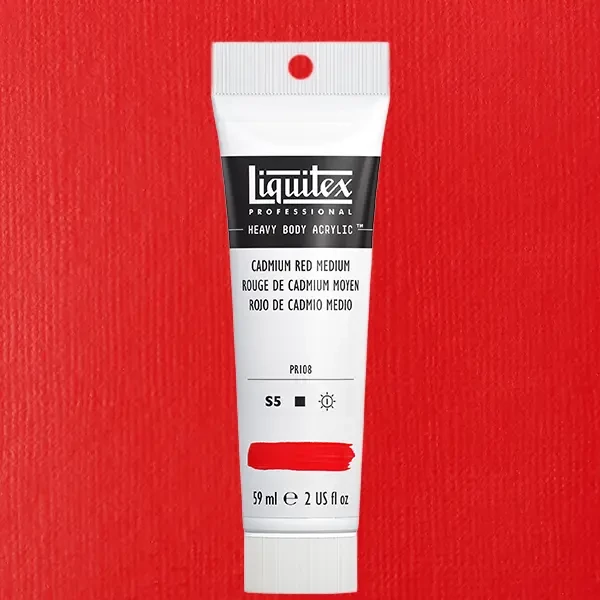 Liquitex Heavy Body akrilfesték, 59 ml - 154, cadmium red medium