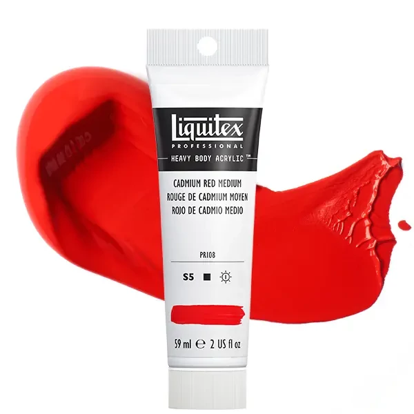 Liquitex Heavy Body akrilfesték, 59 ml - 154, cadmium red medium