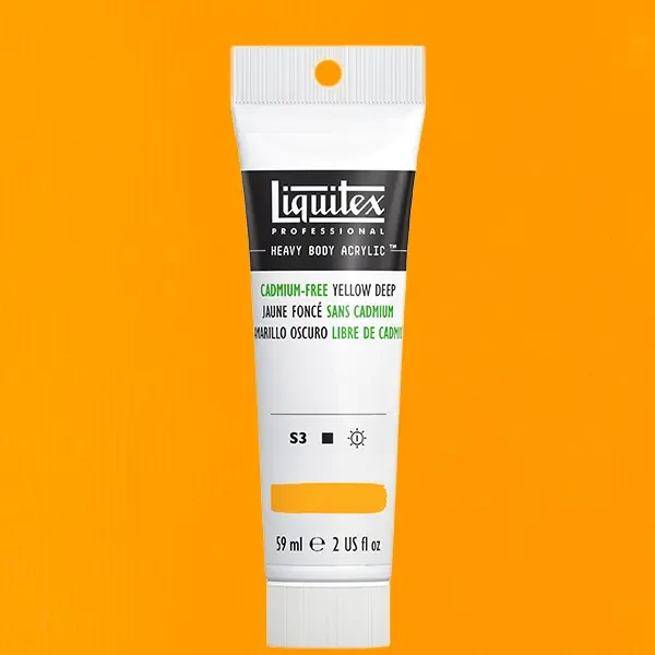 Liquitex Heavy Body akrilfesték, 59 ml - 891, cadmium-free yellow deep