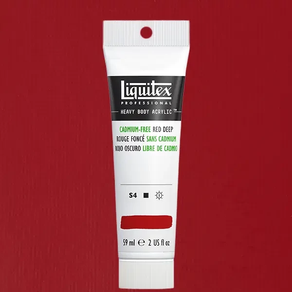 Liquitex Heavy Body akrilfesték, 59 ml - 895, cadmium-free red deep