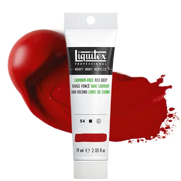 Liquitex Heavy Body akrilfesték, 59 ml - 895, cadmium-free red deep