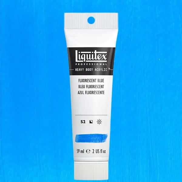 Liquitex Heavy Body akrilfesték, 59 ml - 984, fluorescent blue
