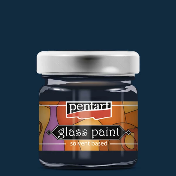 Pentart oldószeres üvegfesték, 30 ml - 25119 viharkék