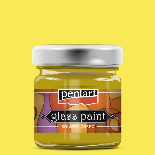 Pentart oldószeres üvegfesték, 30 ml - 772 sárga