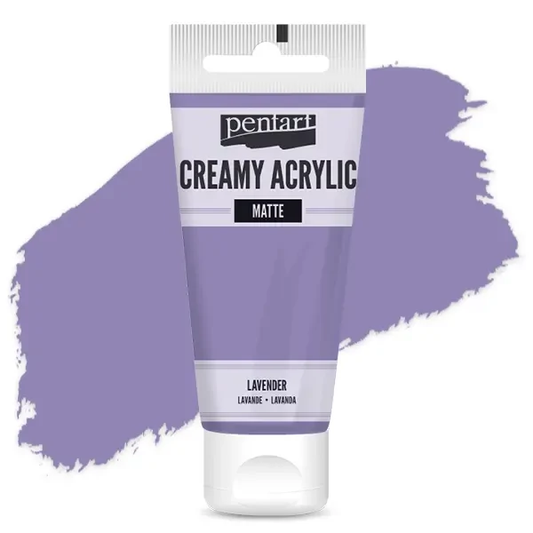 Pentart krémes akrilfesték, matt, 60 ml - levendula