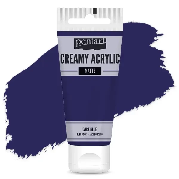 Pentart krémes akrilfesték, matt, 60 ml - sötétkék