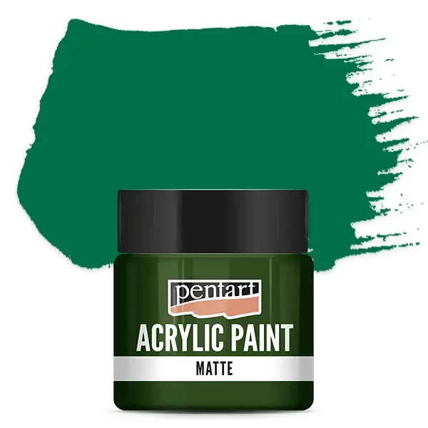 Pentart matt akrilfesték, 50 ml - fenyőzöld