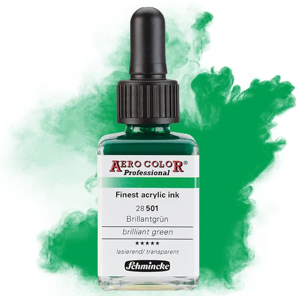 Schmincke AERO COLOR Professional akriltinta, 28 ml - 501, brilliant green